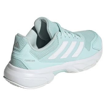 Women's CourtJam Control 3 Tennis Shoes Halo Mint and White,Footwear,Adidas,,,Tennis Express,KJ1904-4