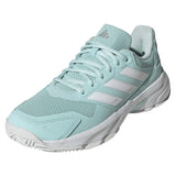 Women's CourtJam Control 3 Tennis Shoes Halo Mint and White,Footwear,Adidas,Halo Mint/White,5,Tennis Express,KJ1904-y