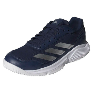 Men's Courtquick Padel Shoes Dark Blue and Silver Metallic,Footwear,Adidas,Dark Blue/Silver Metallic,7,Tennis Express,KJ3633-y
