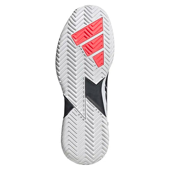 Men's Defiant Speed 2 Tennis Shoes Black and White,Footwear,Adidas,,,Tennis Express,KK3835-5