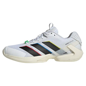 Men's Adizero Ubersonic 5 Tennis Shoes White and Black,Footwear,Adidas,,,Tennis Express,KK3844-1