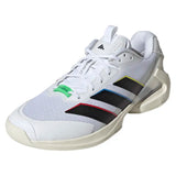 Men's Adizero Ubersonic 5 Tennis Shoes White and Black,Footwear,Adidas,White/Black,6.5,Tennis Express,KK3844-y