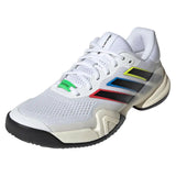 Men's Barricade 14 Tennis Shoes White and Black,Footwear,Adidas,White/Black,6.5,Tennis Express,KK3845-y