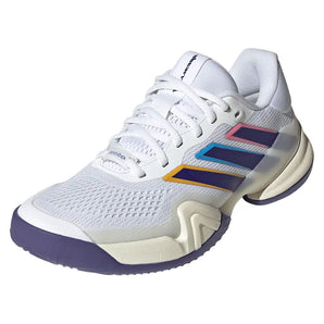 Women's Barricade 14 Shoes White and Collegiate Purple,Footwear,Adidas,White/Collegiate Purple,5,Tennis Express,KK3854-y