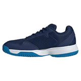 Juniors' Courtflash Shoes Dark Blue and White,Footwear,Adidas,,,Tennis Express,KK3857-F26-2
