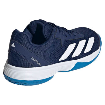 Juniors' Courtflash Shoes Dark Blue and White,Footwear,Adidas,,,Tennis Express,KK3857-F26-4