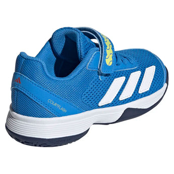 Juniors' Courtflash Tennis Shoes Lucid Ray Blue and White,Footwear,Adidas,,,Tennis Express,KK3864-F26-4