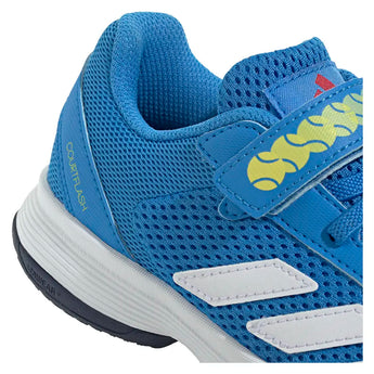 Juniors' Courtflash Tennis Shoes Lucid Ray Blue and White,Footwear,Adidas,,,Tennis Express,KK3864-F26-6