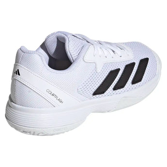 Juniors' Courtflash Tennis Shoes White and Black,Footwear,Adidas,,,Tennis Express,KK3865-F26-4