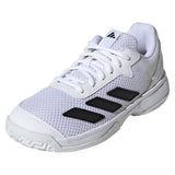 Juniors' Courtflash Tennis Shoes White and Black,Footwear,Adidas,White/Black,10.5C,Tennis Express,KK3865-F26-y