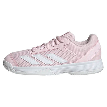 Juniors' Courtflash Shoes Distilled Pink and White,Footwear,Adidas,,,Tennis Express,KK3866-F26-1