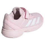 Juniors' Courtflash Shoes Distilled Pink and White,Footwear,Adidas,,,Tennis Express,KK3870-F26-4