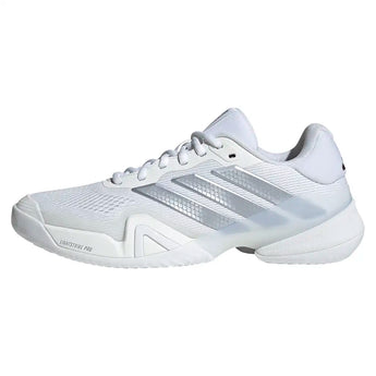 Men's Barricade 14 Tennis Shoes White and Tech Grey Metallic,Footwear,Adidas,,,Tennis Express,KK4377-F26-1