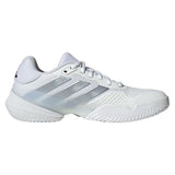 Men's Barricade 14 Tennis Shoes White and Tech Grey Metallic,Footwear,Adidas,,,Tennis Express,KK4377-F26-2