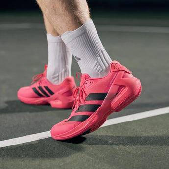 Men's Adizero Ubersonic 5 Tennis Shoes Solar Turbo and Black, Adidas, Tennis Express, KK4379-F26-8