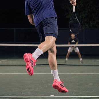 Men's Adizero Ubersonic 5 Tennis Shoes Solar Turbo and Black, Adidas, Tennis Express, KK4379-F26-9