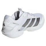Men's Adizero Ubersonic 5 Tennis Shoes White and Tech Grey Metallic,Footwear,Adidas,,,Tennis Express,KK4409-F26-4