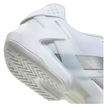 Men's Adizero Ubersonic 5 Tennis Shoes White and Tech Grey Metallic,Footwear,Adidas,,,Tennis Express,KK4409-F26-7