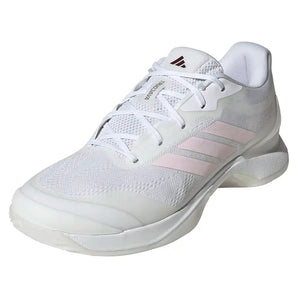 Women's Avacourt 3 Tennis Shoes White and Distilled Pink,Footwear,Adidas,White/Distilled Pink,5,Tennis Express,KK4419-F26-y