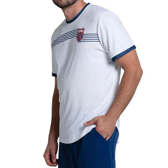 Men's Tradition Short Sleeve Tennis Top White-Apparel-K-Swiss-KMT47-Y18155_1-Tennis Express