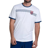 Men's Tradition Short Sleeve Tennis Top White-Apparel-K-Swiss-KMT47-Y18155_f8d41210-3ffd-4b22-9e5b-bad731d07a9e-Tennis Express