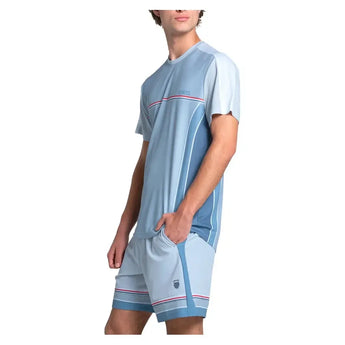Men's Voyager Short Sleeve Tennis Top Infinity-Apparel-K-Swiss-KMT67-35A479U25-5-3-[Sku]-Tennis Express