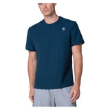 Men's Stellar Short Sleeve Tennis Top Peacoat-Apparel-K-Swiss-KMT73-461F25-Tennis Express