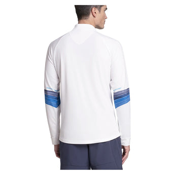 Men's Downforce 1/4 Zip Long Sleeve Tennis Top Peacoat-Apparel-K-Swiss-, [current_file_name-Tennis Express