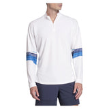 Men's Downforce 1/4 Zip Long Sleeve Tennis Top Peacoat-Apparel-K-Swiss-, [current_file_name-Tennis Express