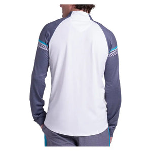 Men's Propel 1/4 Zip Tennis Long Sleeve Midnight,Apparel,K-Swiss,,,Tennis Express,KMT83-38J401-4