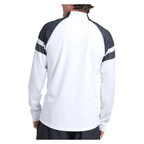 Men's Strike 1/4 Zip Tennis Long Sleeve Charcoal, K-Swiss, Tennis Express, KMT83-39J040-1