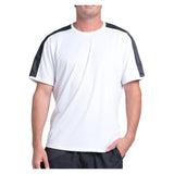 Men's Shadow Play Tennis Top White and Black, K-Swiss, White/Black, Tennis Express, KMT84-33J121-WHITE-BLACK-1