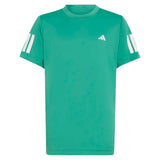 Boys' Club 3 Stripe Tennis Tee Semi Court Green,Apparel,Adidas,Semi Court Green,XS,Tennis Express,KQ7991-1