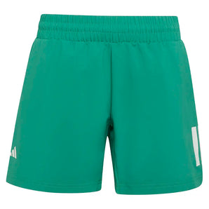 Boys' Club 3 Stripe Shorts Semi Court Green,Apparel,Adidas,Semi Court Green,XS,Tennis Express,KQ7995-1