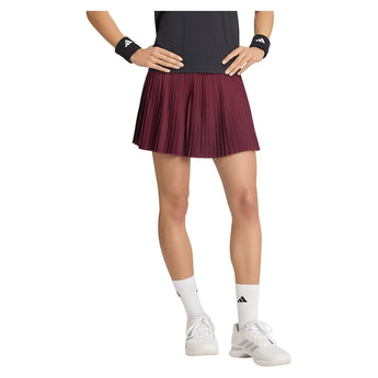 Women's Club Pleat Tennis Skort Maroon,Apparel,Adidas,,,Tennis Express,KQ8266-3