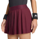 Women's Club Pleat Tennis Skort Maroon,Apparel,Adidas,,,Tennis Express,KQ8266-4