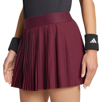 Women's Club Pleat Tennis Skort Maroon,Apparel,Adidas,,,Tennis Express,KQ8266-4