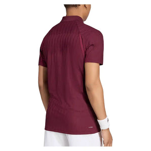 Men's GameSet Freelift Tennis Polo Maroon,Apparel,Adidas,,,Tennis Express,KR0503-4