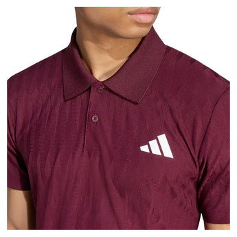 Men's GameSet Freelift Tennis Polo Maroon,Apparel,Adidas,,,Tennis Express,KR0503-6