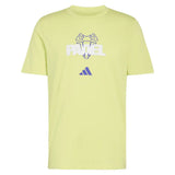 Men's Graphic Padel Tee Semi Frozen Lemon,Apparel,Adidas,Semi Frozen Lemon,XS,Tennis Express,KR2323-1