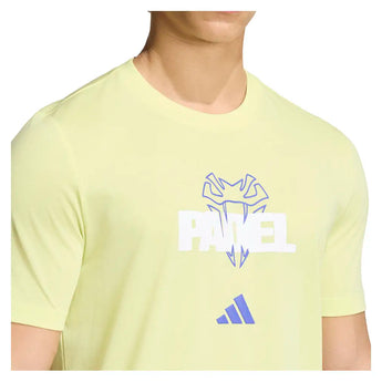 Men's Graphic Padel Tee Semi Frozen Lemon,Apparel,Adidas,,,Tennis Express,KR2323-6