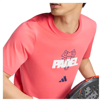 Men's Graphic Padel Tee Pure Turbo,Apparel,Adidas,,,Tennis Express,KR2324-7