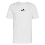 Men's Category Graphic Tennis Tee White and Black,Apparel,Adidas,White/Black,XS,Tennis Express,KR2331-1