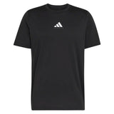 Men's Category Graphic Tennis Tee Black and White,Apparel,Adidas,Black/White,XS,Tennis Express,KR2332-1