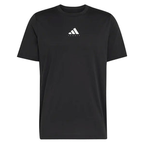 Men's Category Graphic Tennis Tee Black and White,Apparel,Adidas,Black/White,XS,Tennis Express,KR2332-1