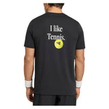 Men's Category Graphic Tennis Tee Black and White,Apparel,Adidas,,,Tennis Express,KR2332-4