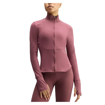 Women's Stella McCartney Longsleeve Midlayer Training Top Quiet Maroon,Apparel,Adidas,,,Tennis Express,KR3031-3