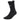 Unisex Cushioned Crew Tennis Socks Black and Grey Heather