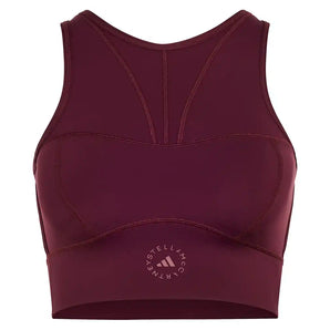 Women's Stella McCartney Crop Training Top Maroon,Apparel,Adidas,Maroon,XS,Tennis Express,KR6160-1