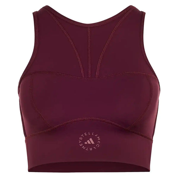 Women's Stella McCartney Crop Training Top Maroon,Apparel,Adidas,Maroon,XS,Tennis Express,KR6160-1